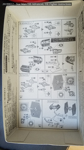 Star Wars TIE Advanced, TIE Fighter instructions