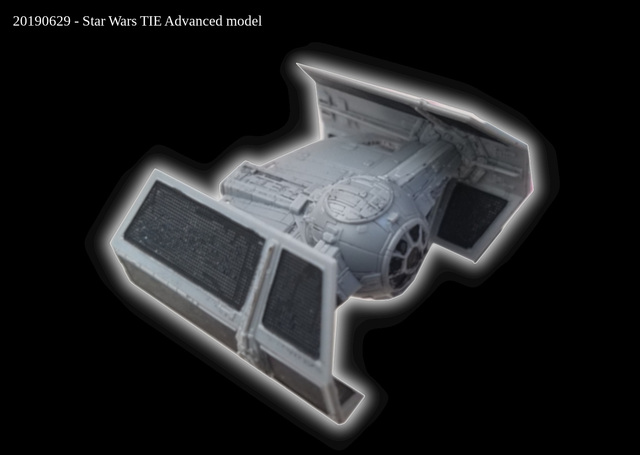 Star Wars TIE Advanced model