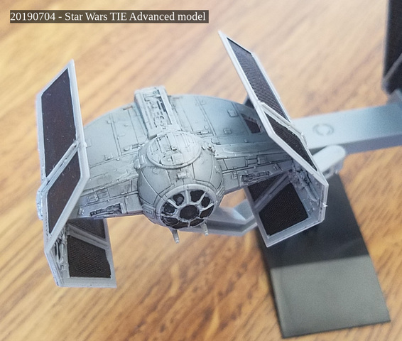 Star Wars TIE Advanced model