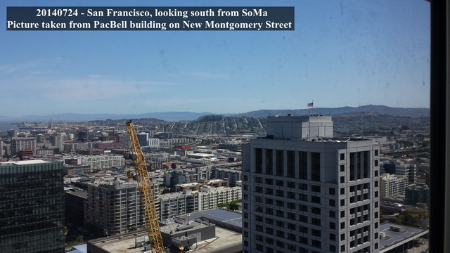 San Francisco, looking south from SoMa