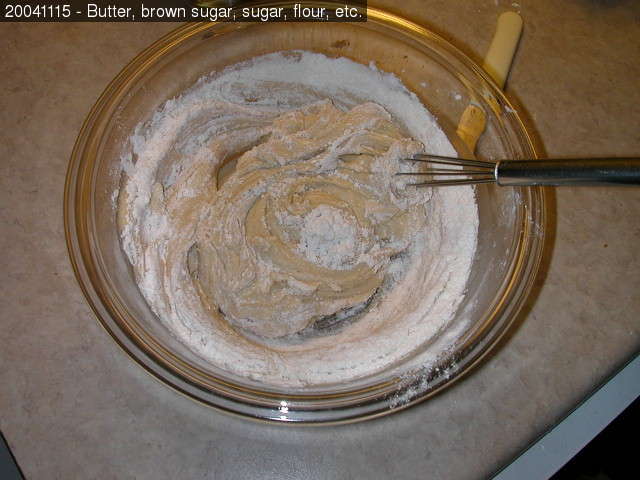 Mixing cookie dough