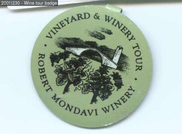 Wine tour badge